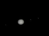Jupiter and 3 moons, 8/15/2009